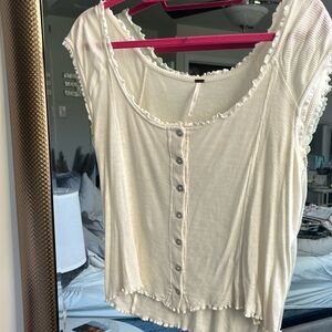 Free People Short Sleeve Top